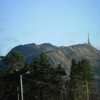 Mountain in bergen norway